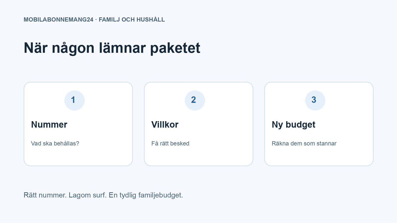 När någon lämnar paketet: Nummer, Villkor, Ny budget. Redaktionell beslutsillustration.