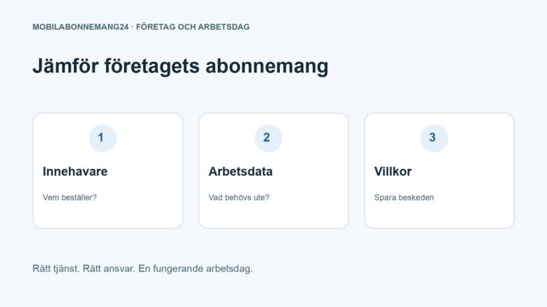 Jämför företagets abonnemang: Innehavare, Arbetsdata, Villkor. Redaktionell beslutsillustration.