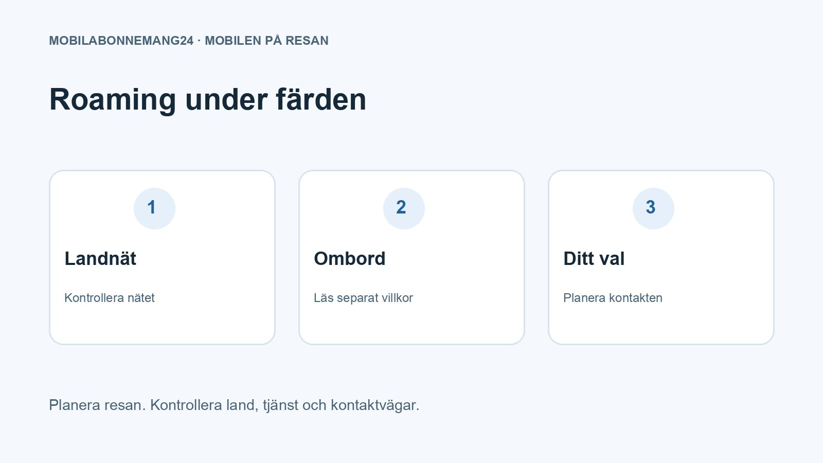 Roaming under färden: Landnät, Ombord, Ditt val. Redaktionell beslutsillustration.