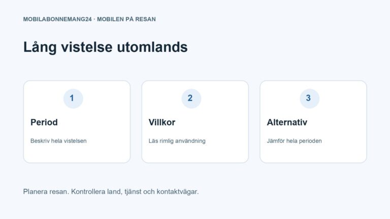 Lång vistelse utomlands: Period, Villkor, Alternativ. Redaktionell beslutsillustration.